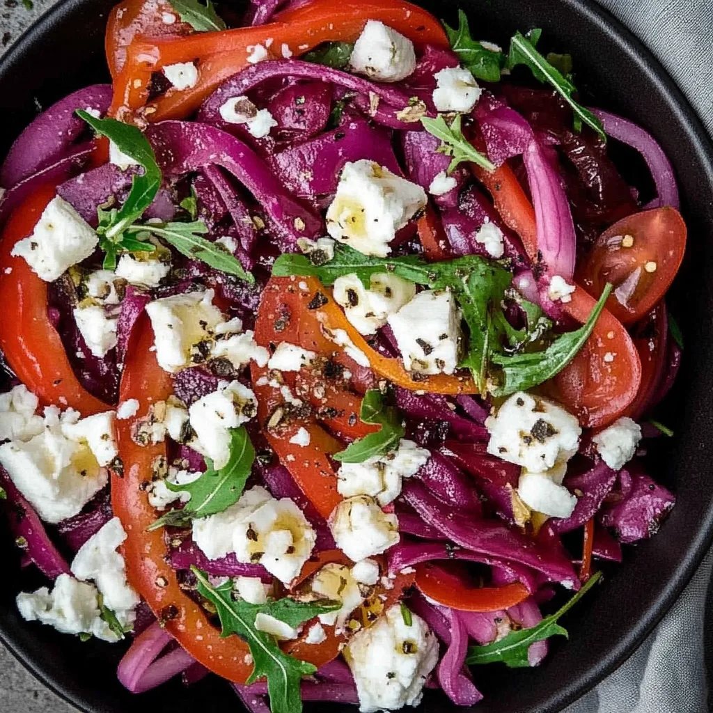 Rotkohl Feta Salat