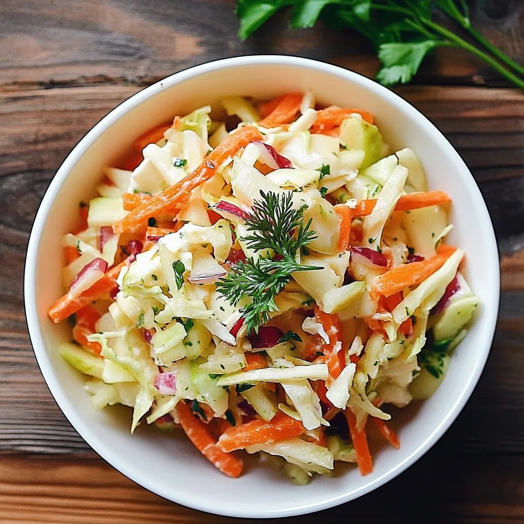 Chinakohlsalat mit Möhre und Apfel