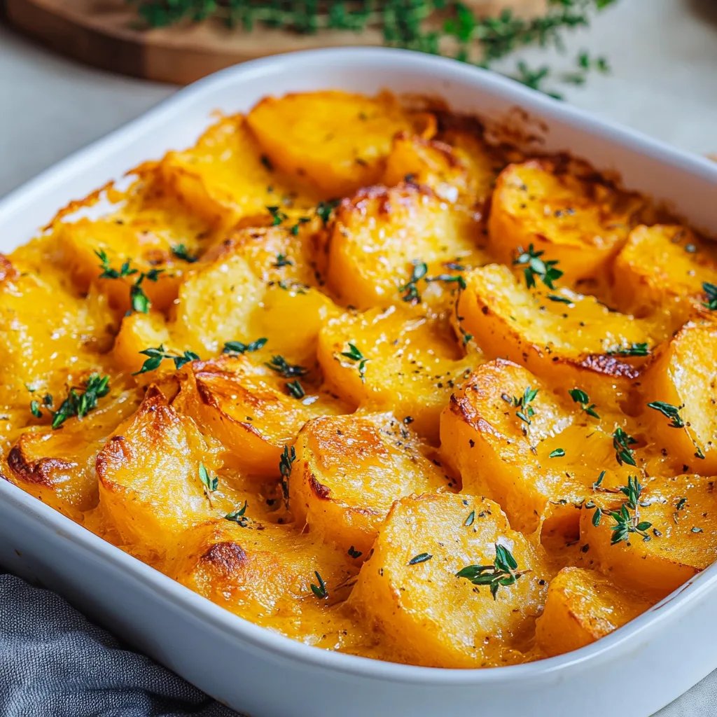 Butternut-Kürbis-Auflauf mit Gnocchi