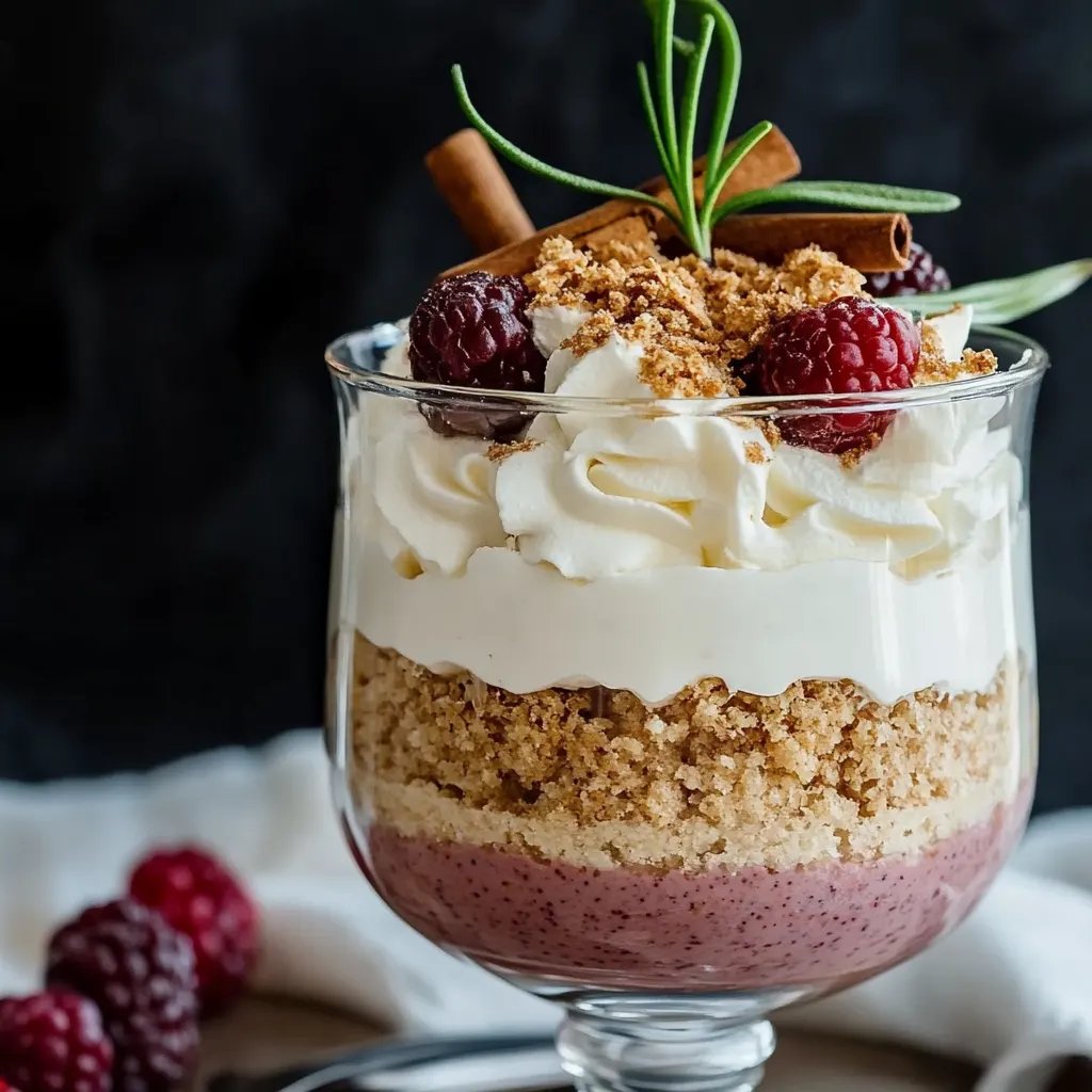 Winterlicher Gewürz-Käsekuchen-Trifle