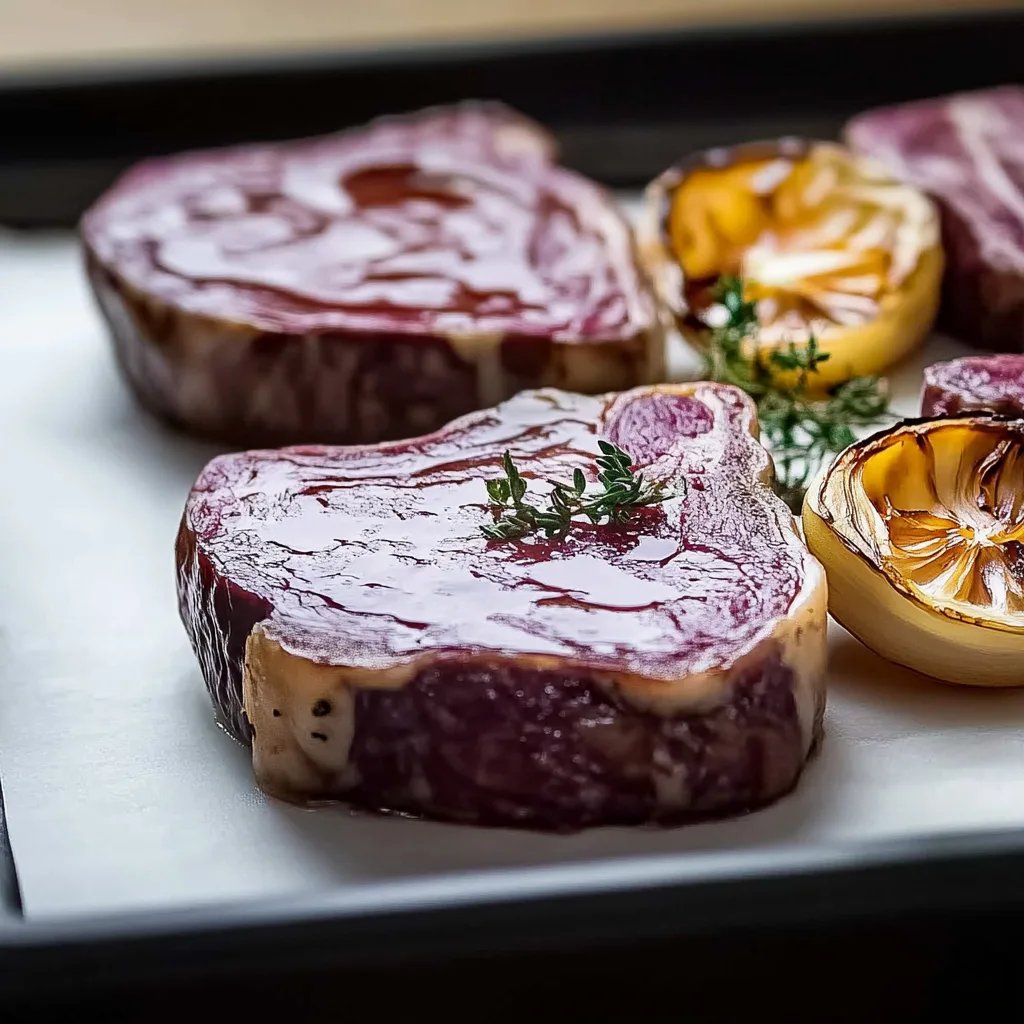 Gebackene Rotkohlsteaks mit Ziegenkäse