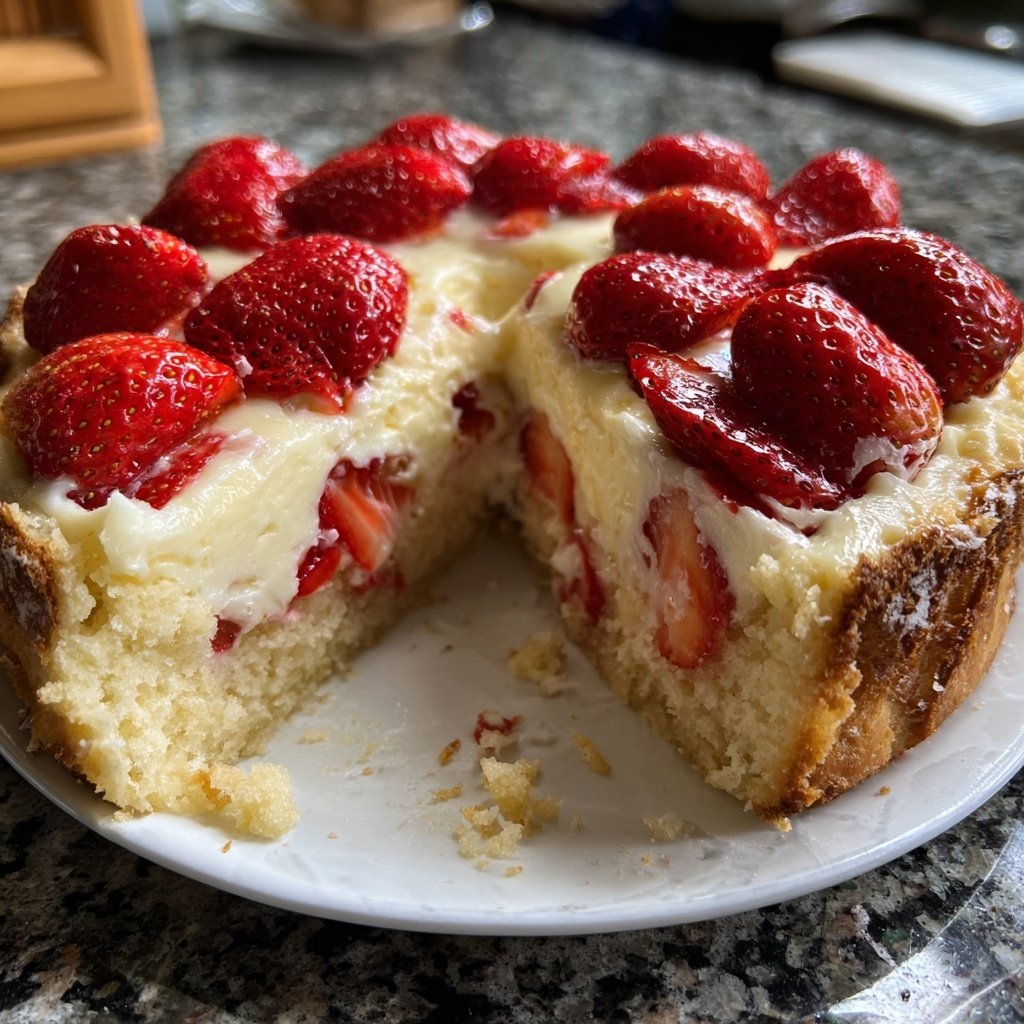 Erdbeerkuchen Mit Vanillepudding
