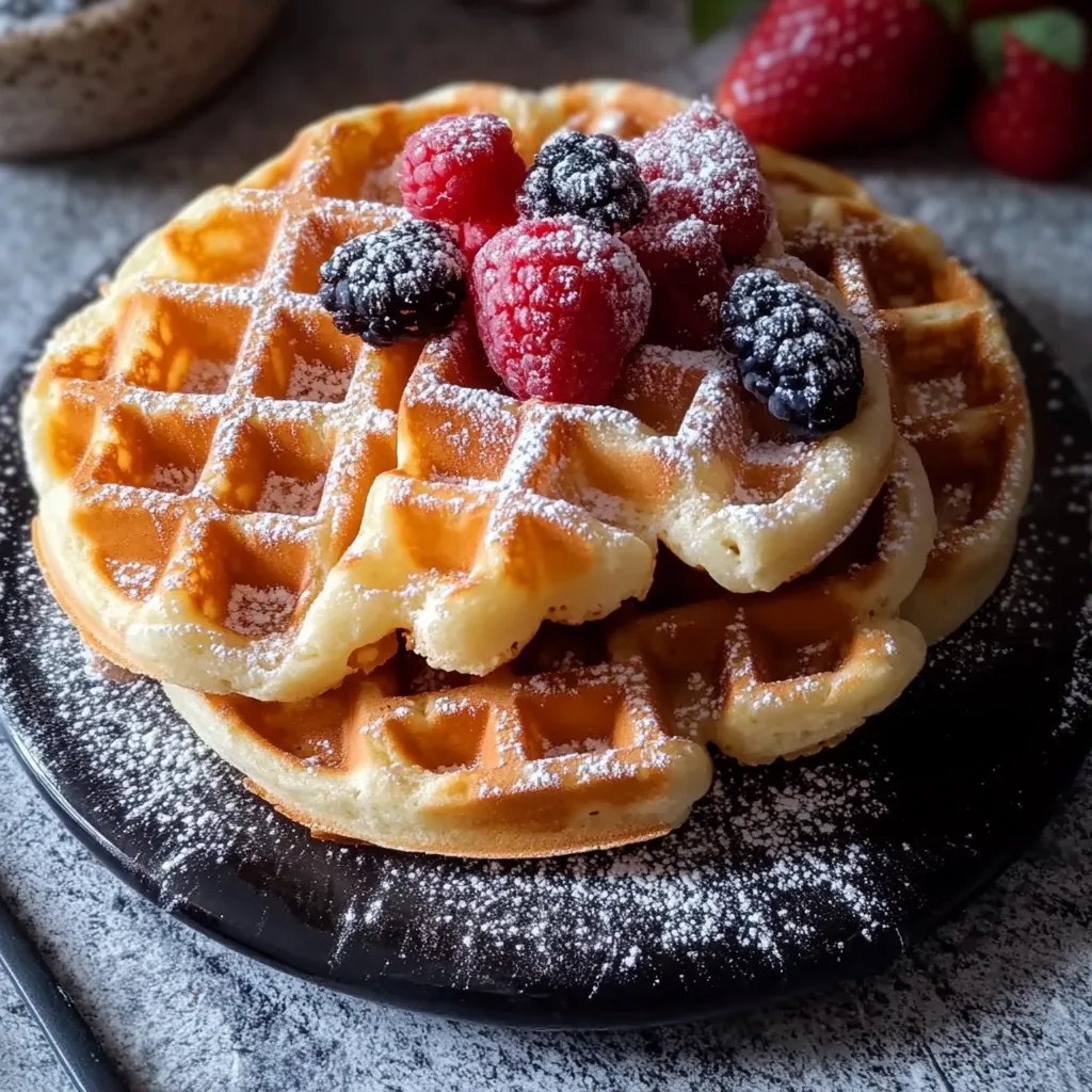 Proteinreiche Skyr Waffeln
