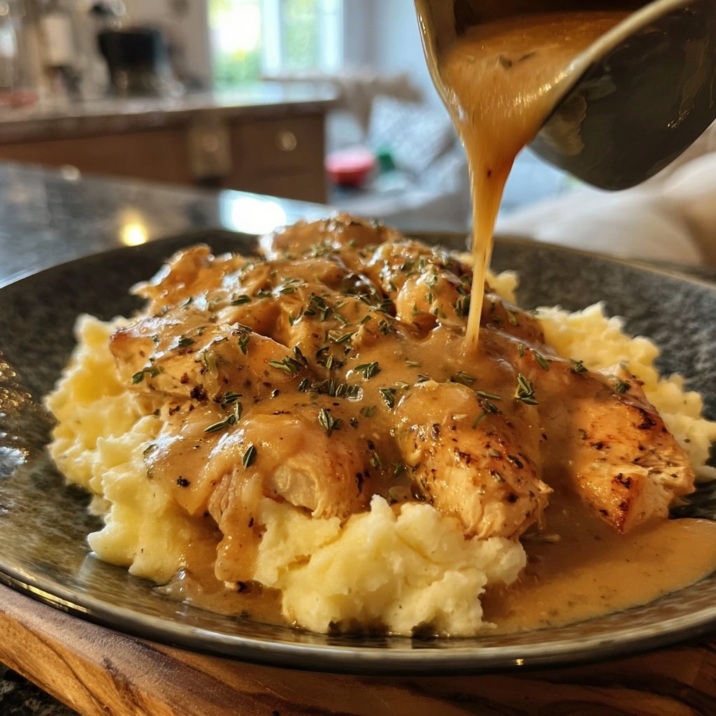 Hausmannskost Cremiges Hähnchen mit Kartoffelpüree