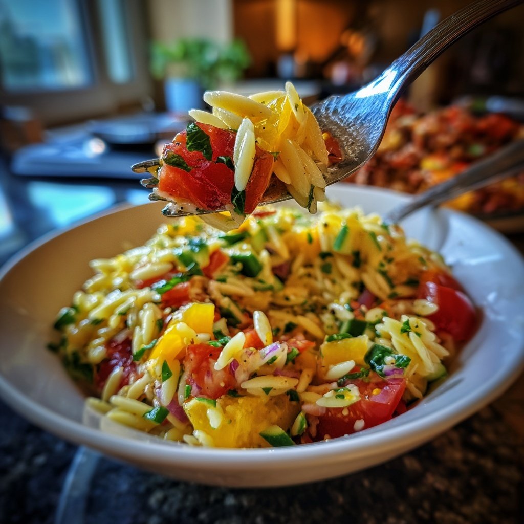 Mediterraner Orzo-Salat nach Omas Rezept