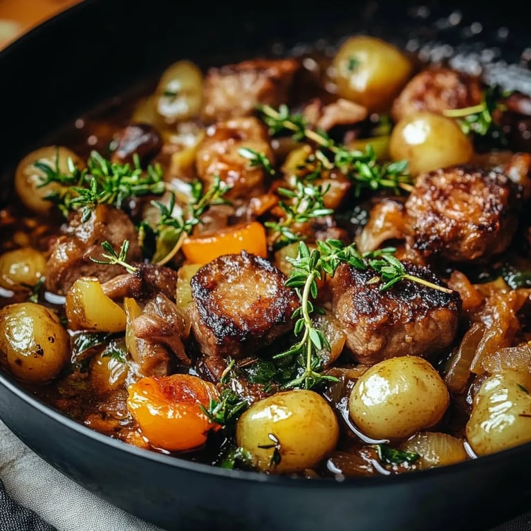 Rosenkohleintopf mit 400 g Gehacktes