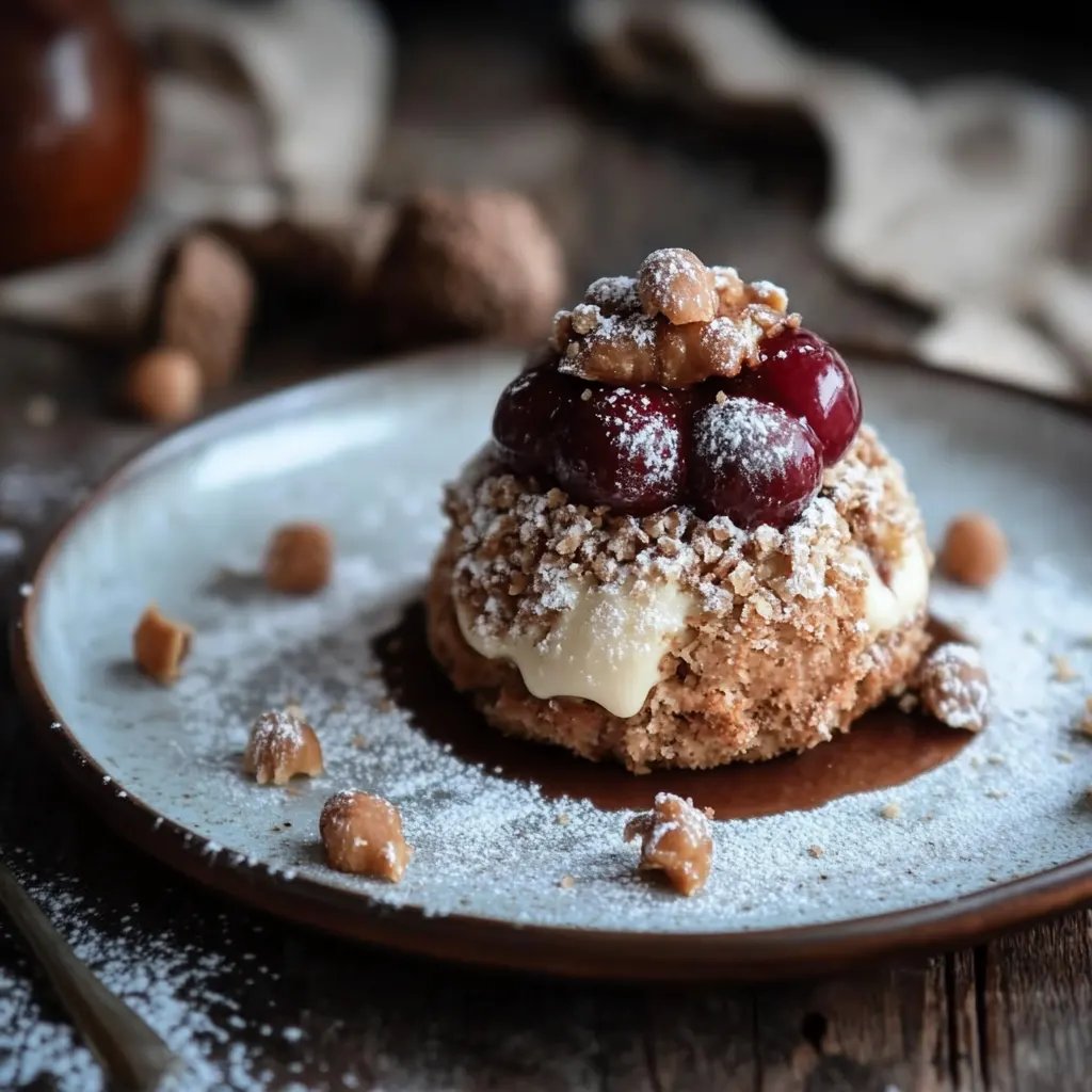 Lebkuchenknödel mit Nougat