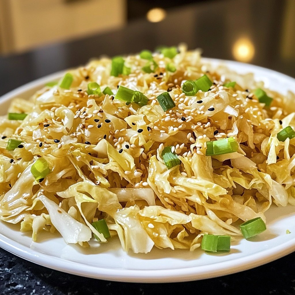 Weißkohl aus dem Wok, asiatisch, vegan