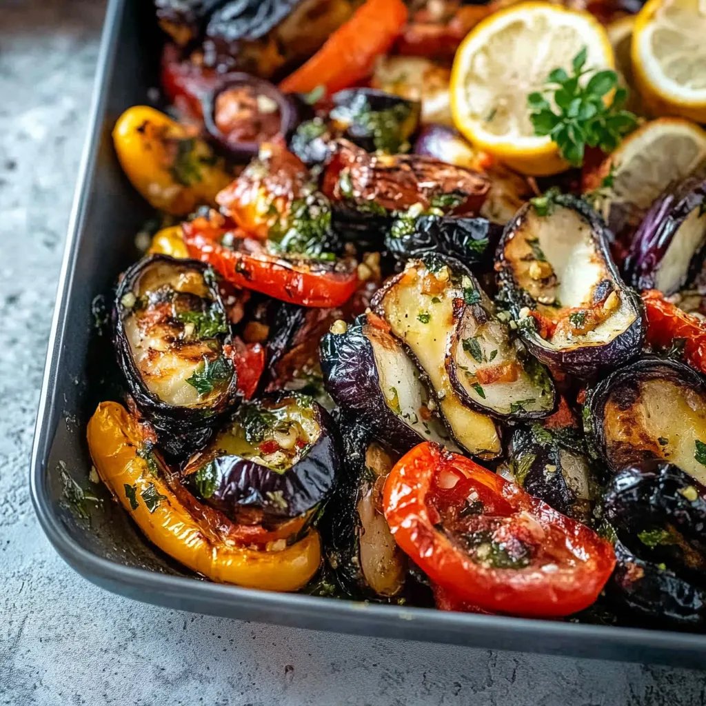 Leckeres Antipasti vom Backblech