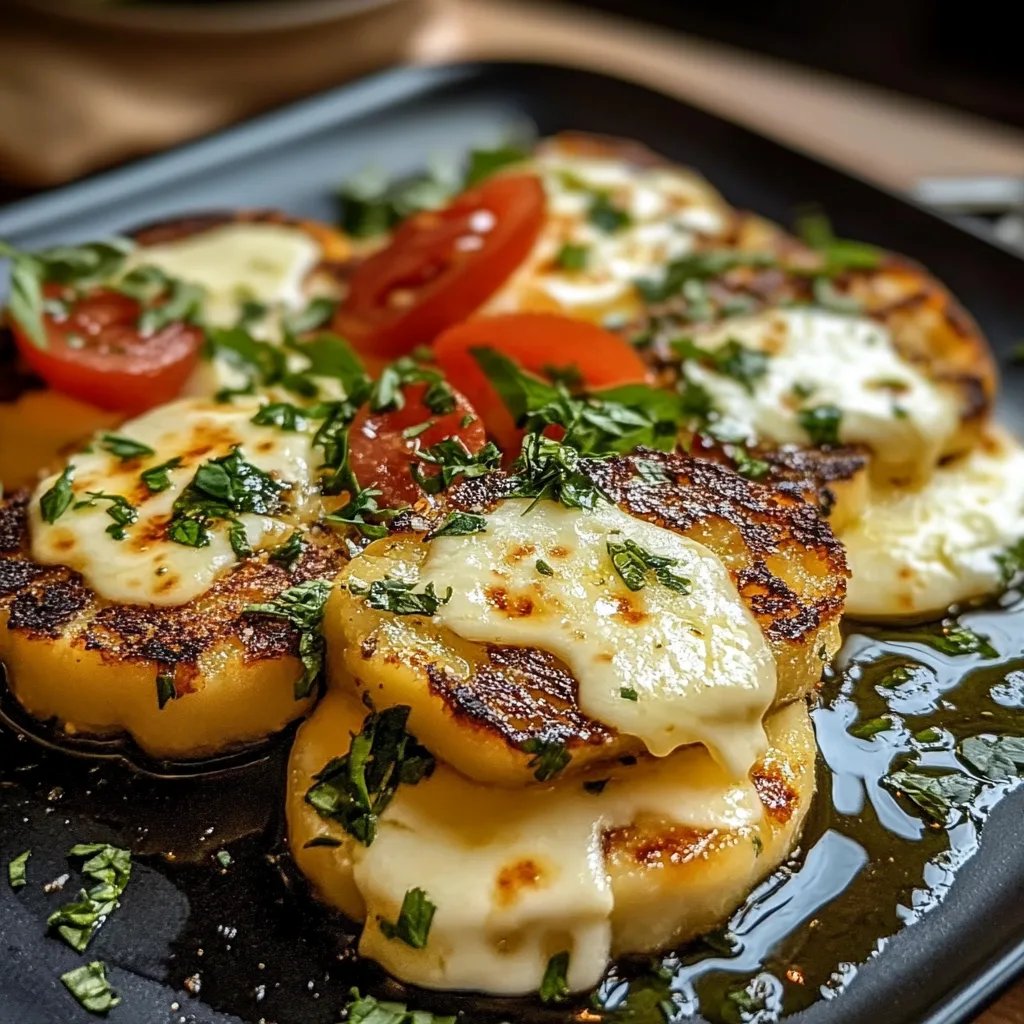 Gebackene Mozzarella-Blumenkohlsteaks