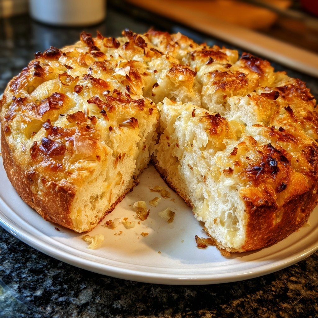 Zupfbrot Mit Knoblauchstücken
